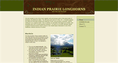 Desktop Screenshot of indianprairielonghorns.com